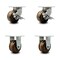 Service Caster 6 Inch Heavy Duty High Temp Phenolic Swivel Caster Brakes 2 Rigid SCC, 2PK SCC-KP92S630-PHRHT-SLB-2-R-2 - alternate 1